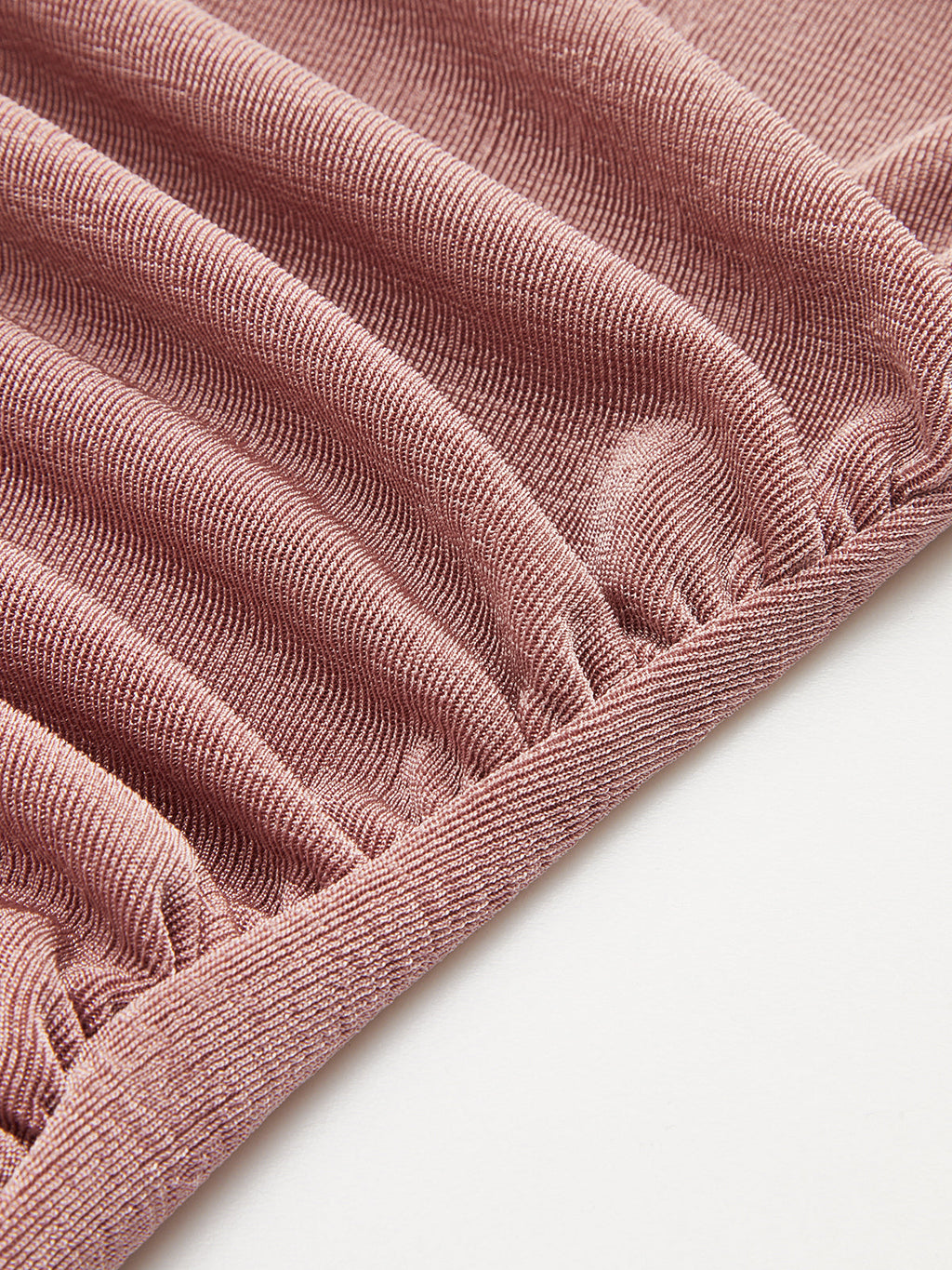 Ruched Mock Neck Fitted Tank Top