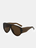 Trendy Oversized Shield Sunglasses