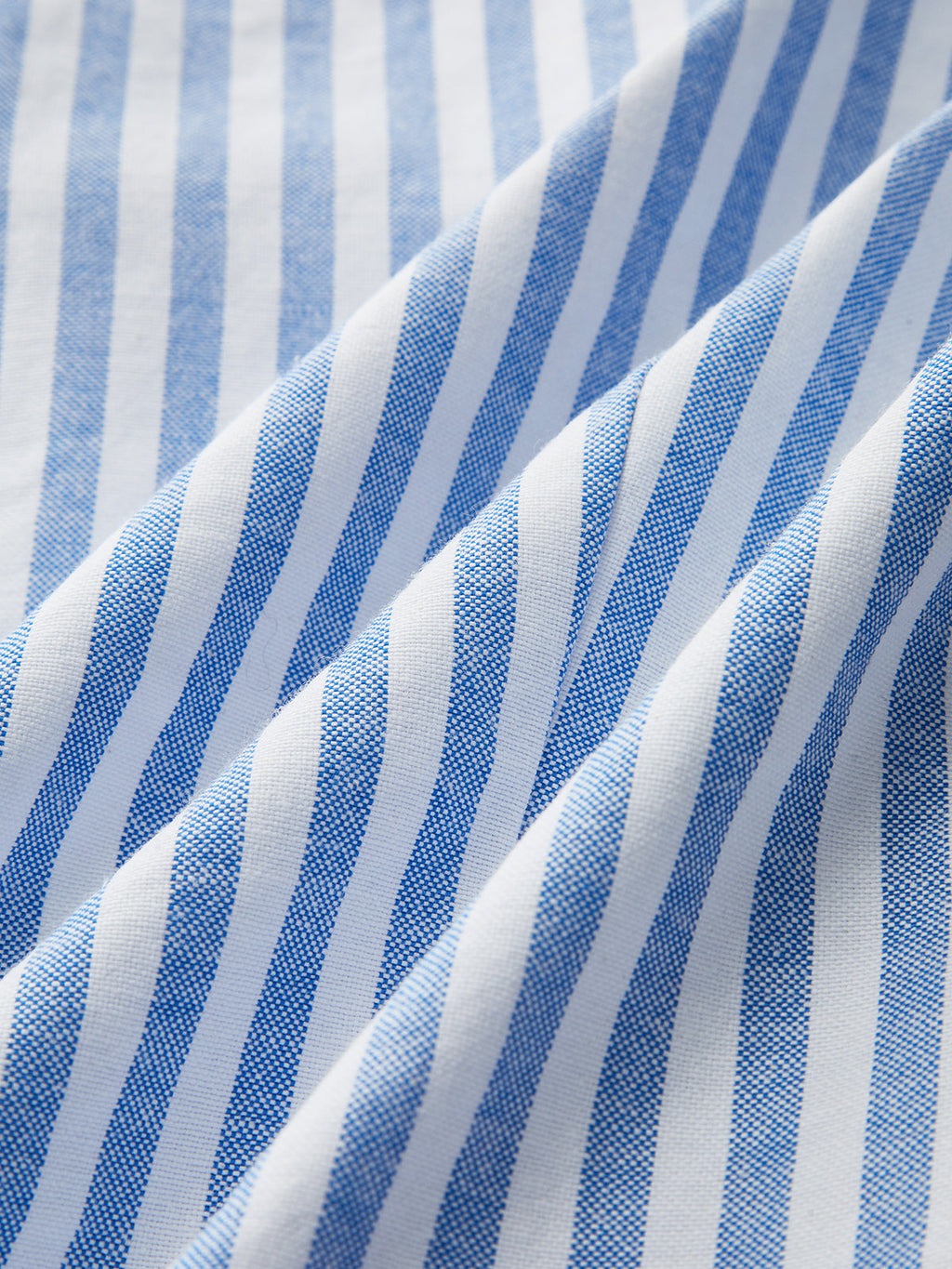 Striped Cotton Blend Cropped Shirt
