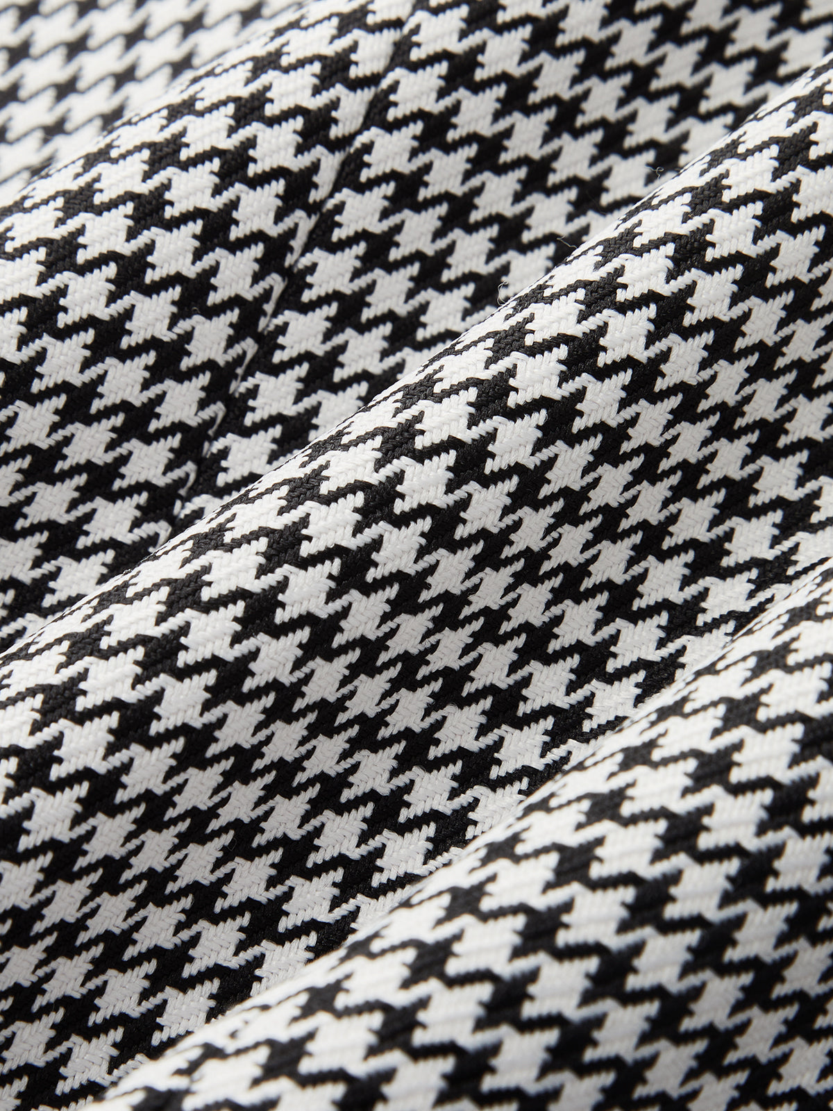 Houndstooth Collared Button Down Vest