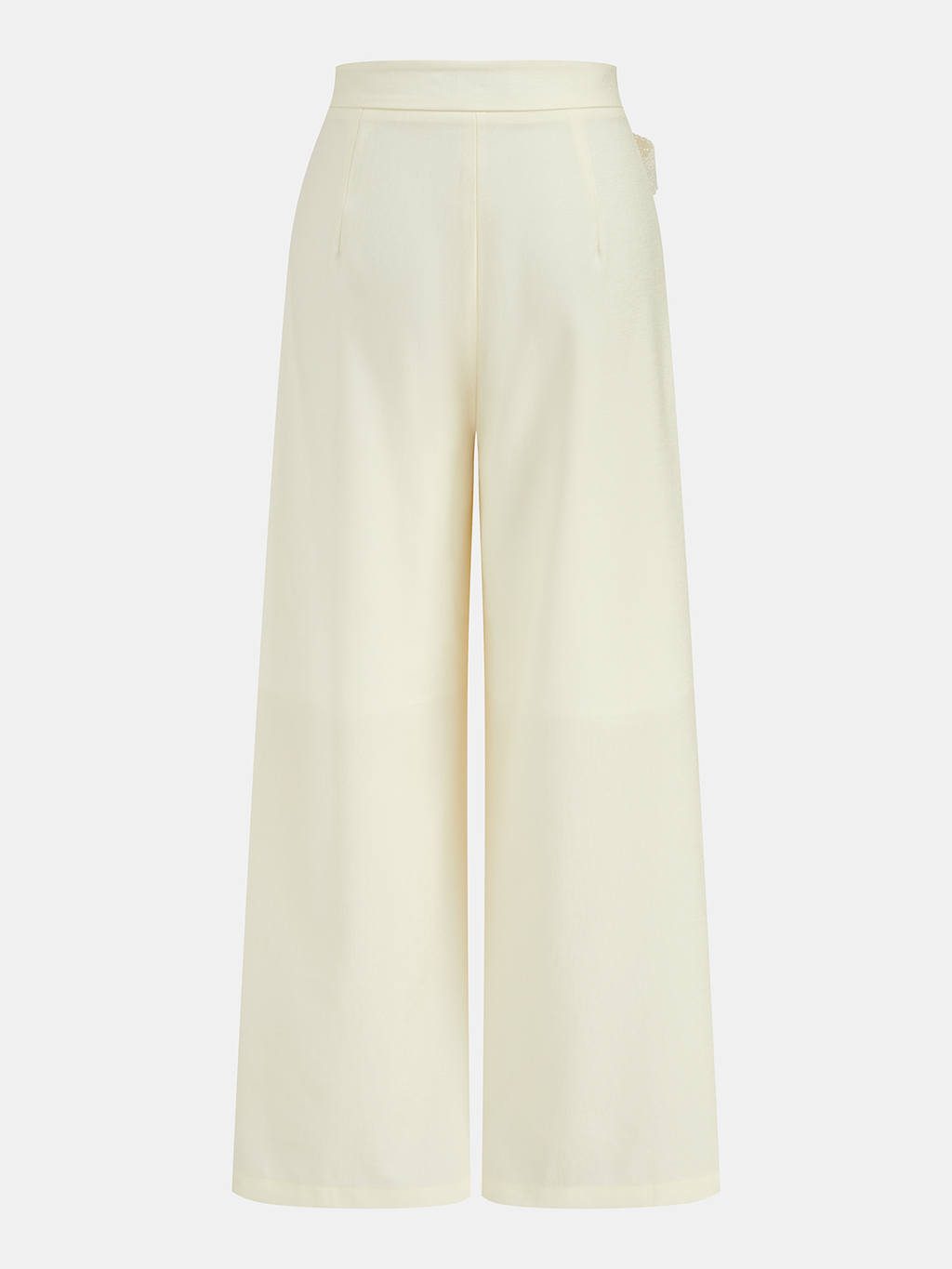 Lace Tie Wrap Wide Leg Pants