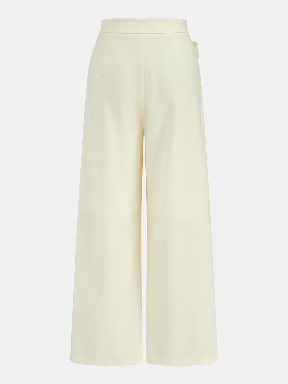 Lace Tie Wrap Wide Leg Pants