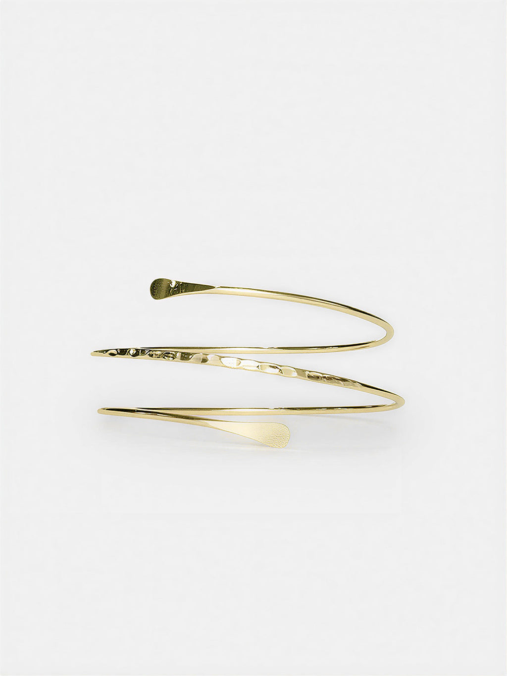 Spiral Hammered Upper Arm Cuff