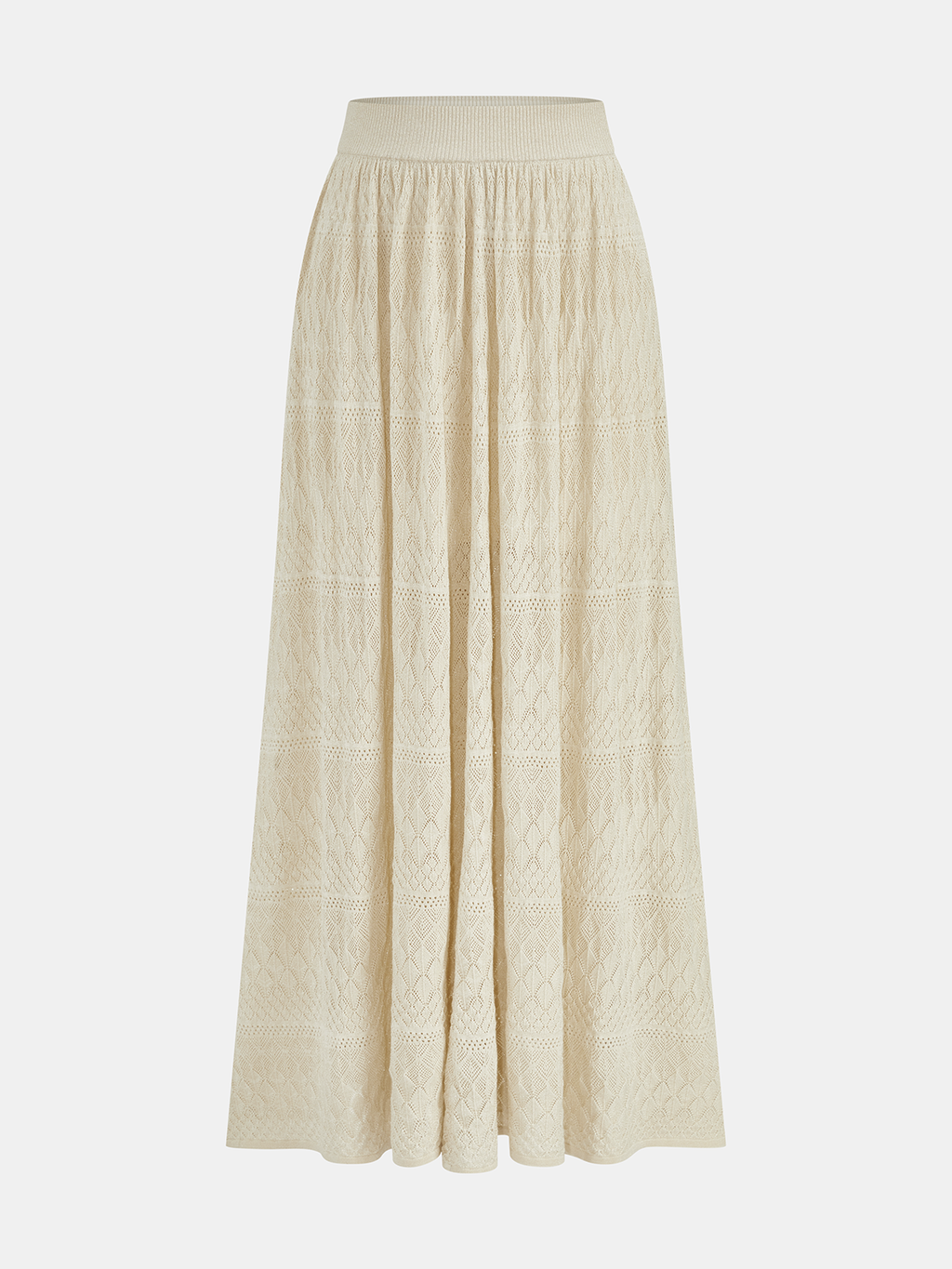 Openwork Knit Maxi Skirt