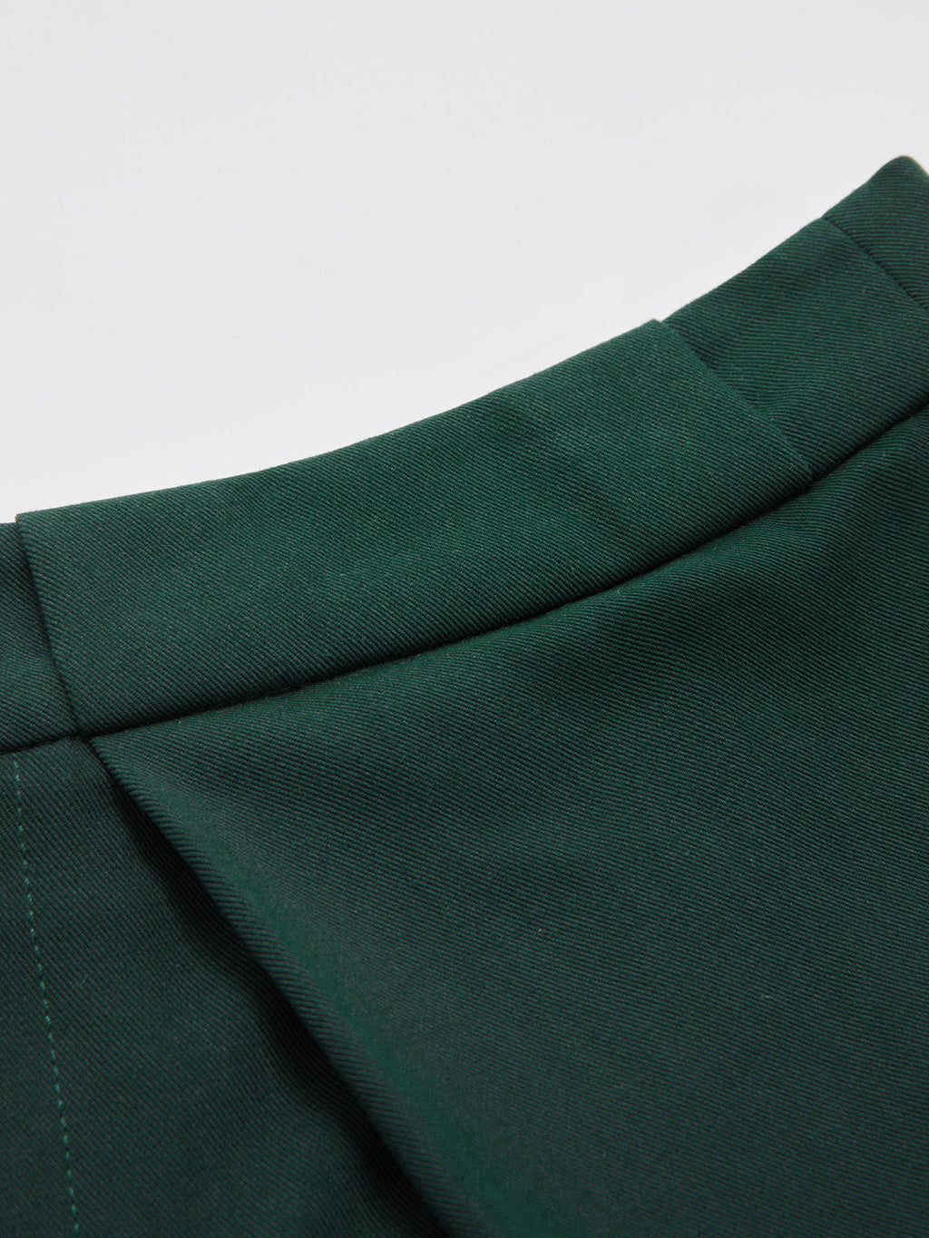 Mid Waist Belted Pleated Wide Leg Pants