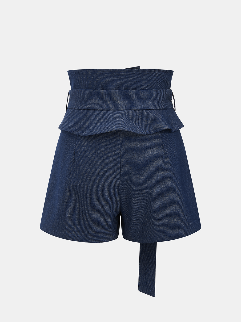 High-Waist Belted A-Line Shorts