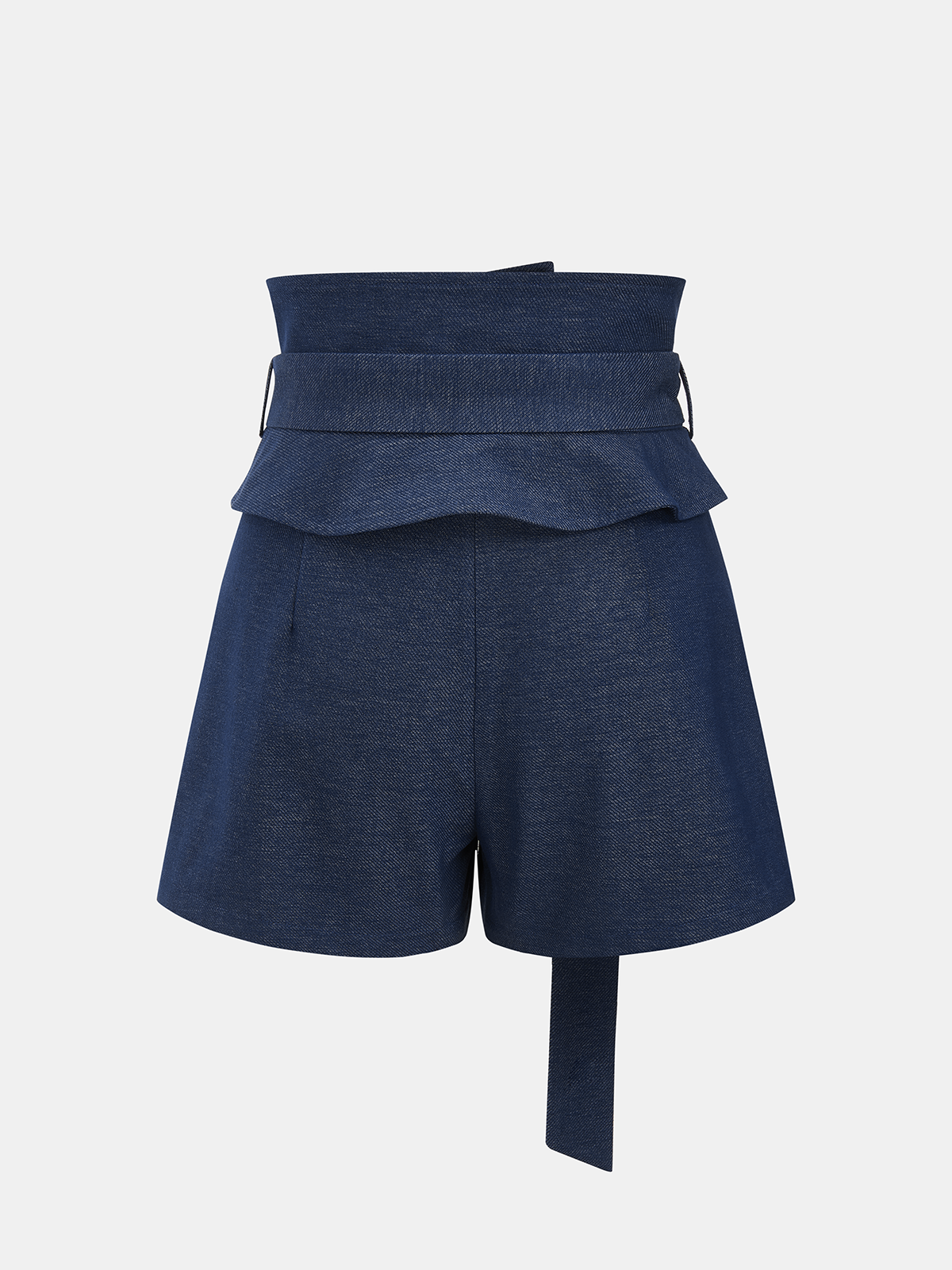 High-Waist Belted A-Line Shorts