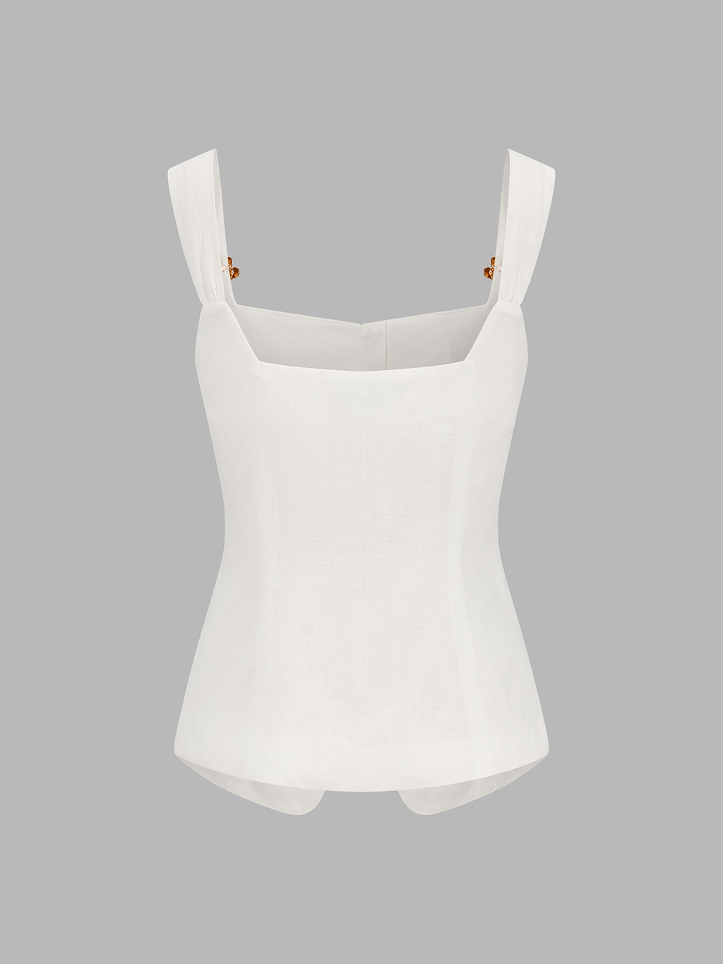 Linen Blend Metal Detail Cami Top