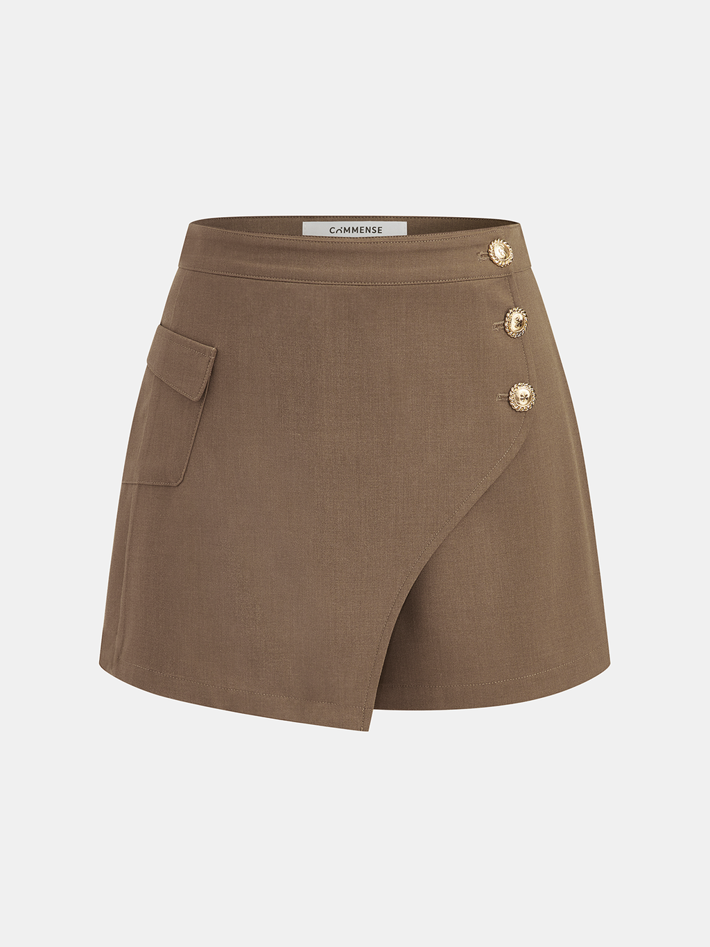 Asymmetrical Tailored Vest & Skort Set