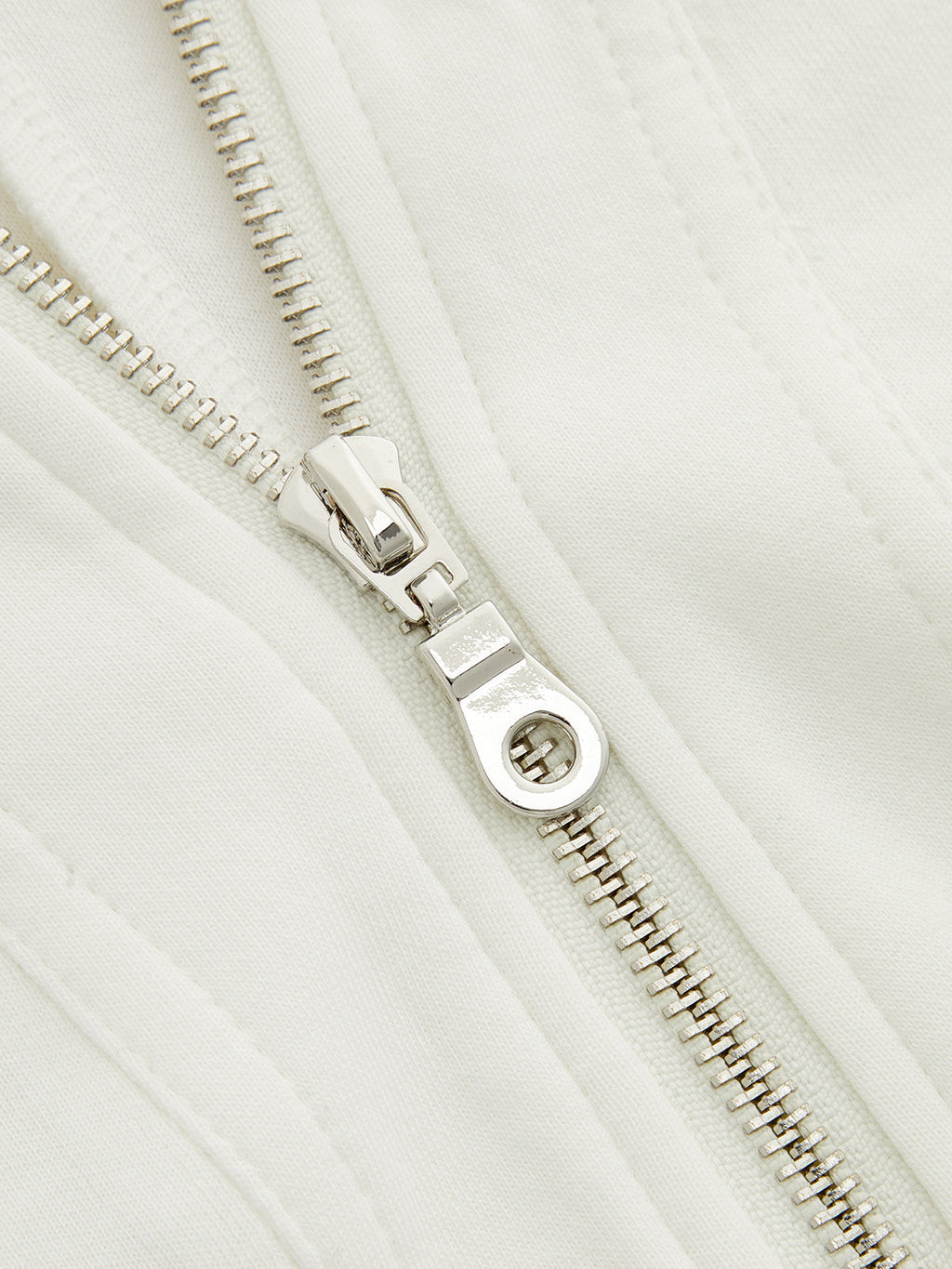 Epaulet Detail Half-Zip Short Sleeve Sweatshirt