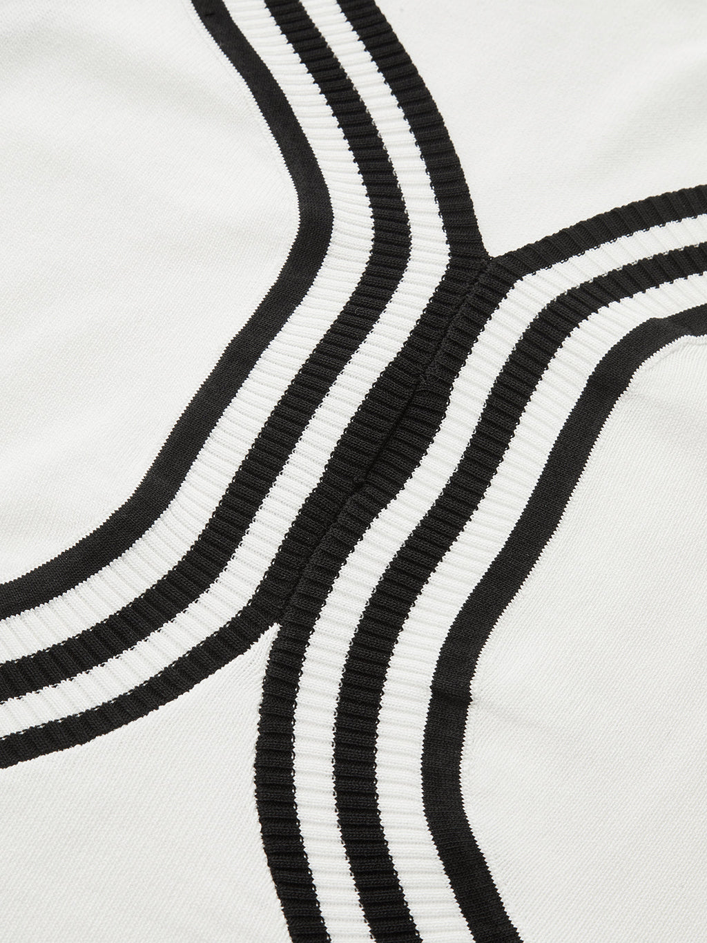 Striped Sleeveless V Neck Knit Maxi Dress
