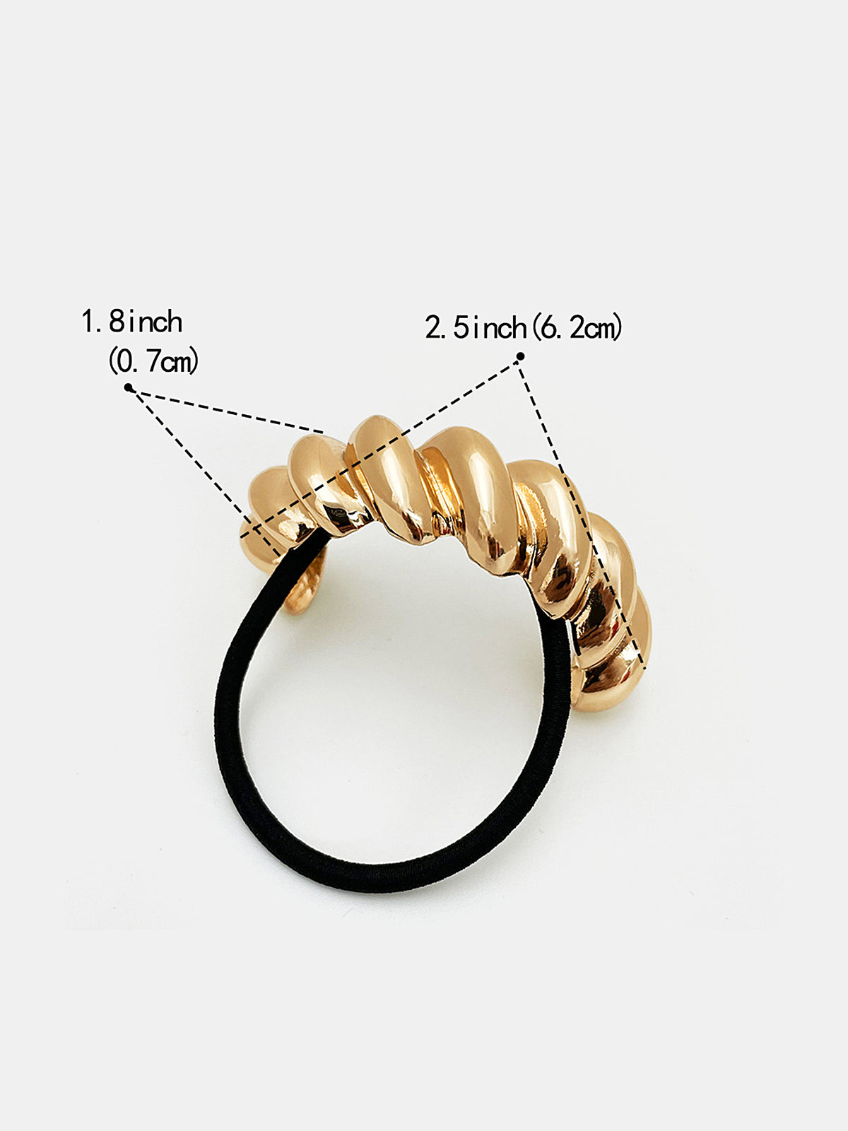 Twisted Metal Ponytail Hair Clip