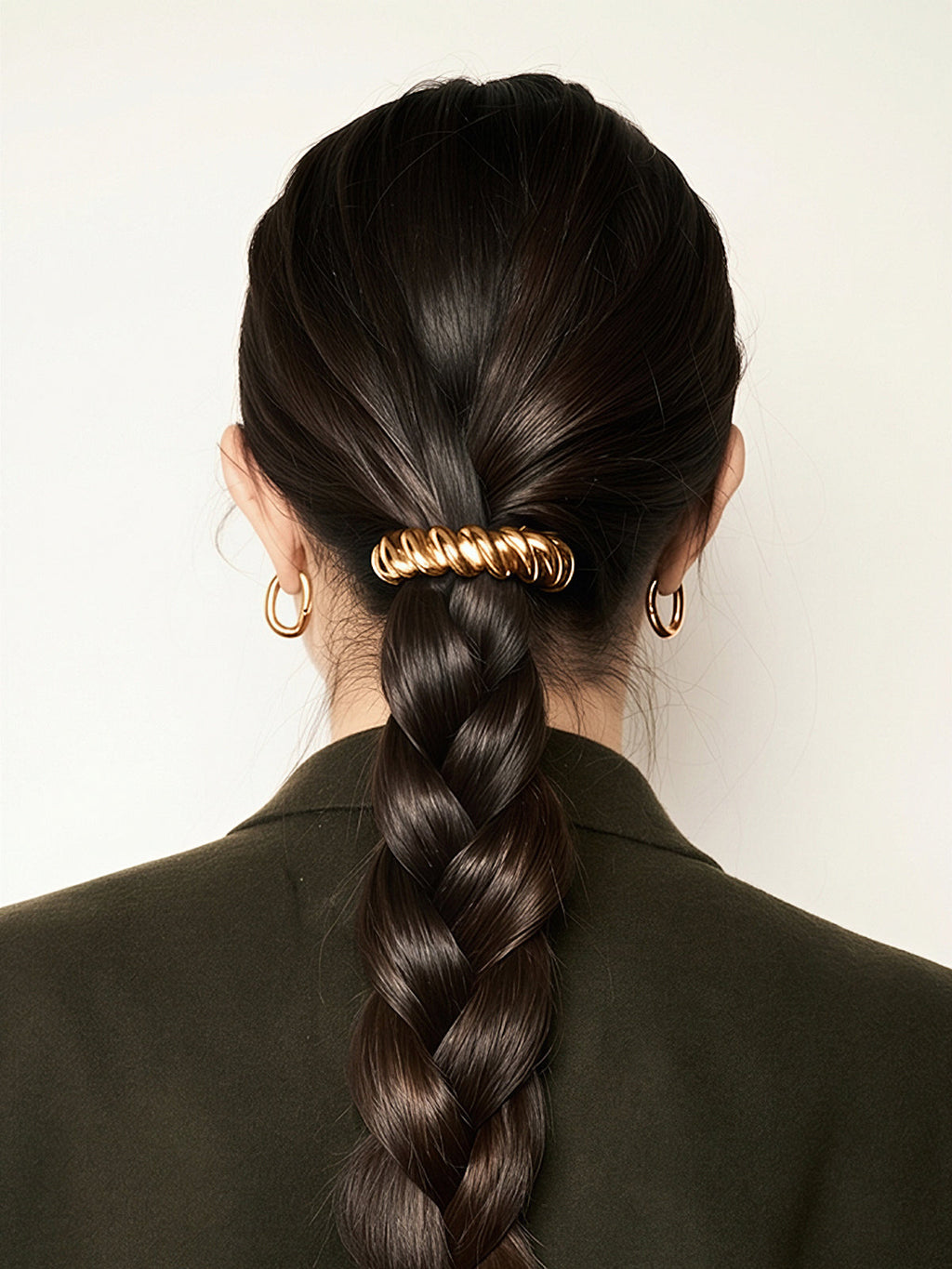Twisted Metal Ponytail Hair Clip