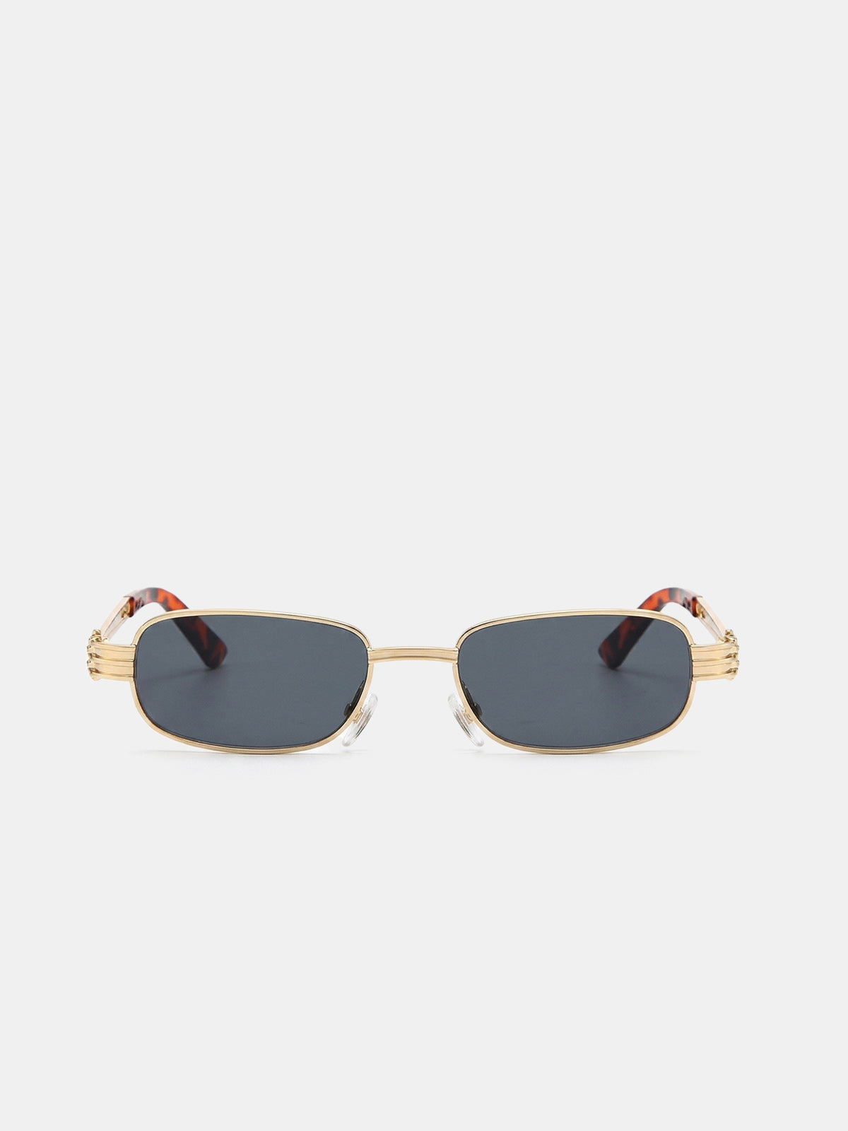 Retro Rectangular Metal Frame Sunglasses