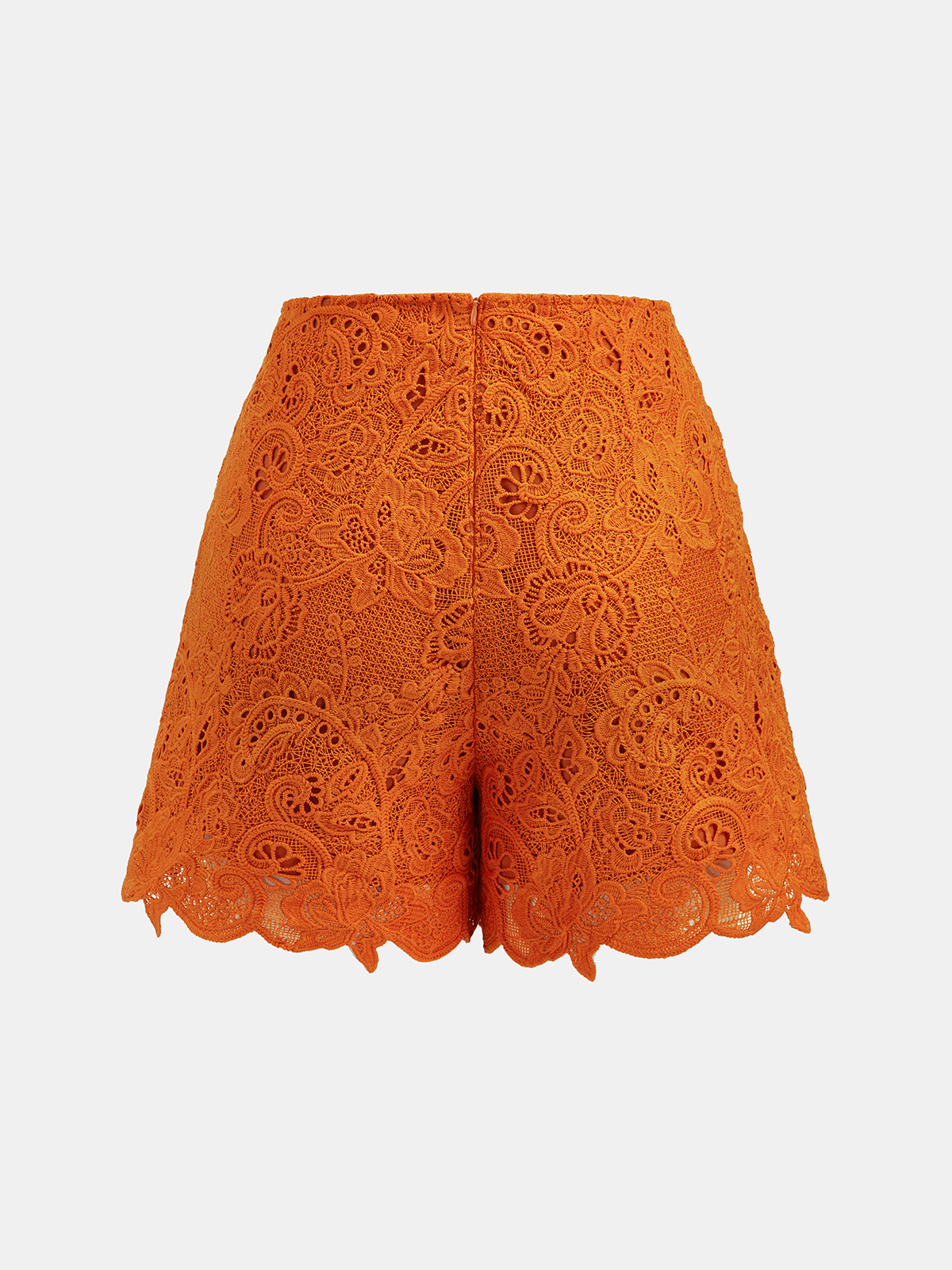 Guipure Lace Mid Waist Shorts