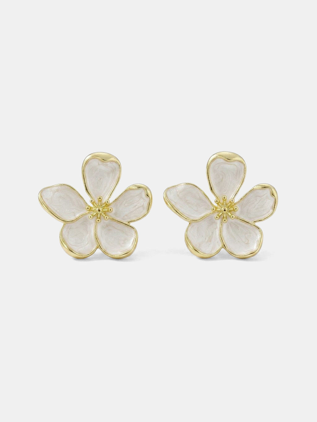 Large Flower Stud Earrings