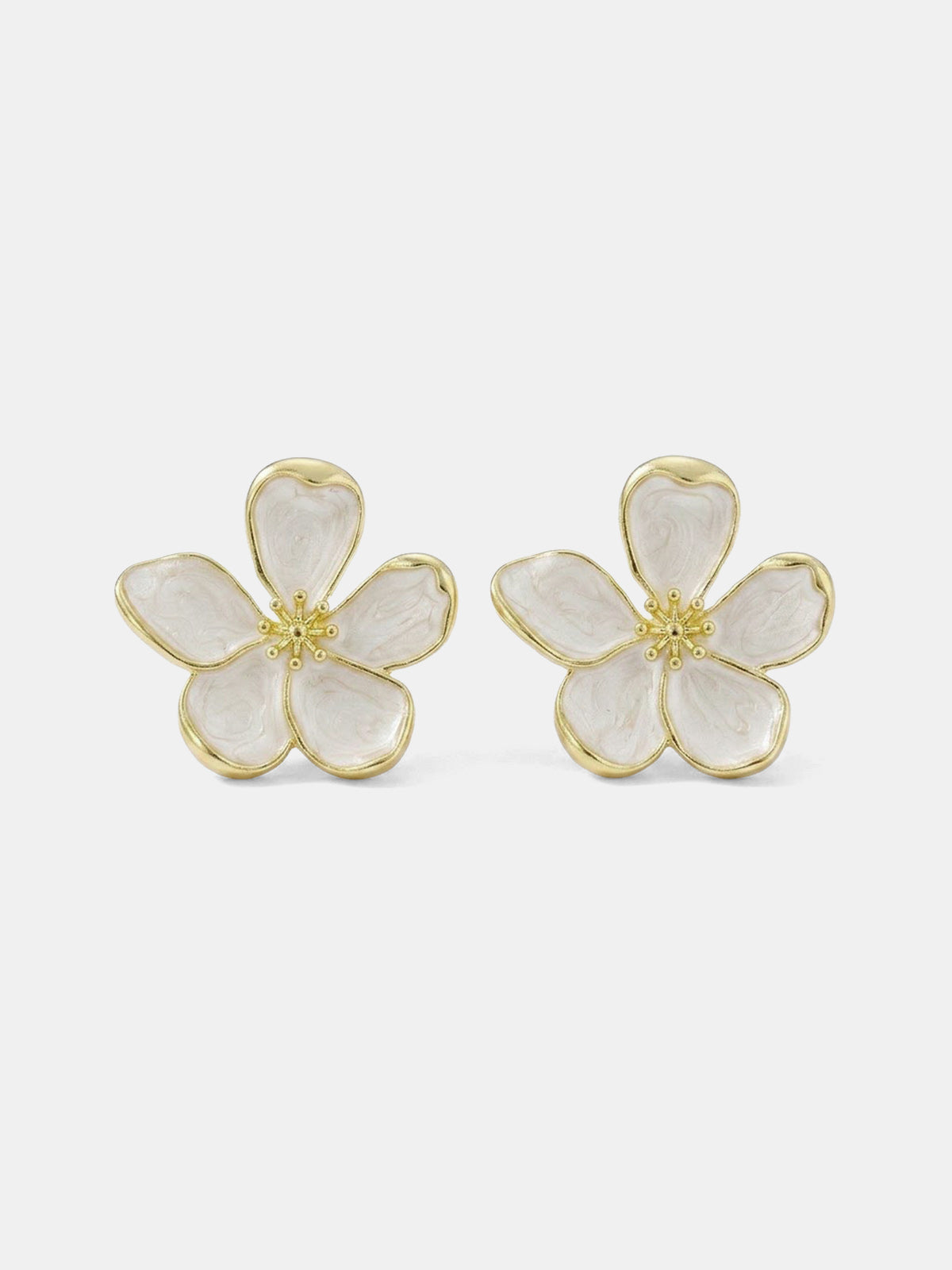 Large Flower Stud Earrings