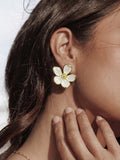 Large Flower Stud Earrings