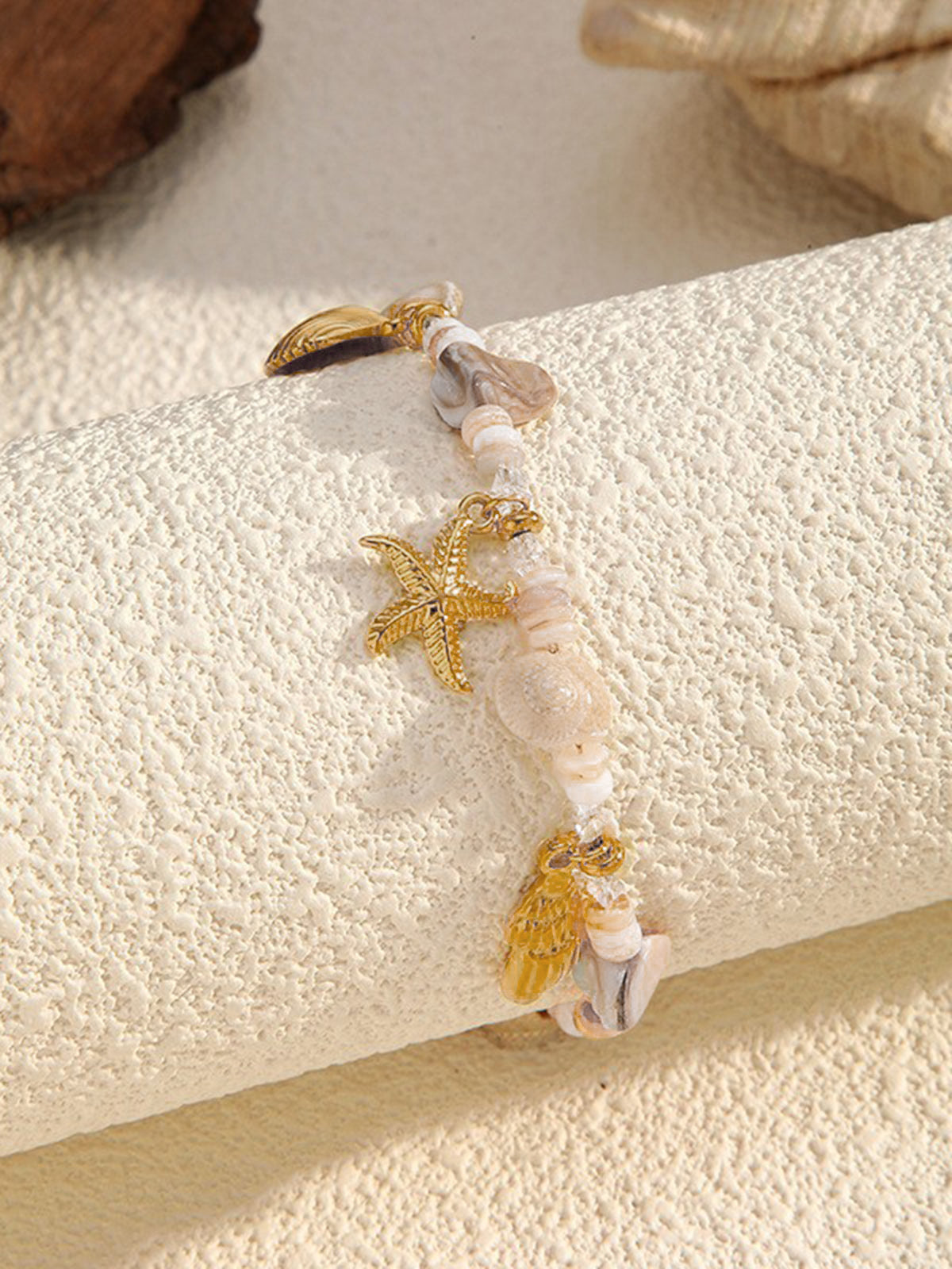 Starfish Shell Beach Charm Bracelet