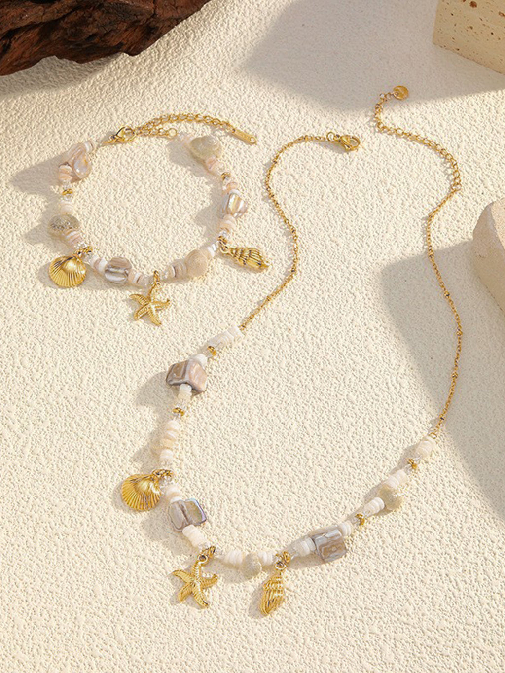 Starfish Shell Beach Charm Bracelet