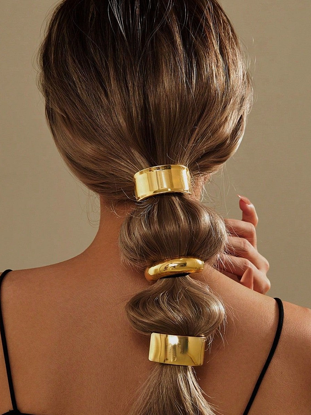 Metallic Ponytail Hair Cuff