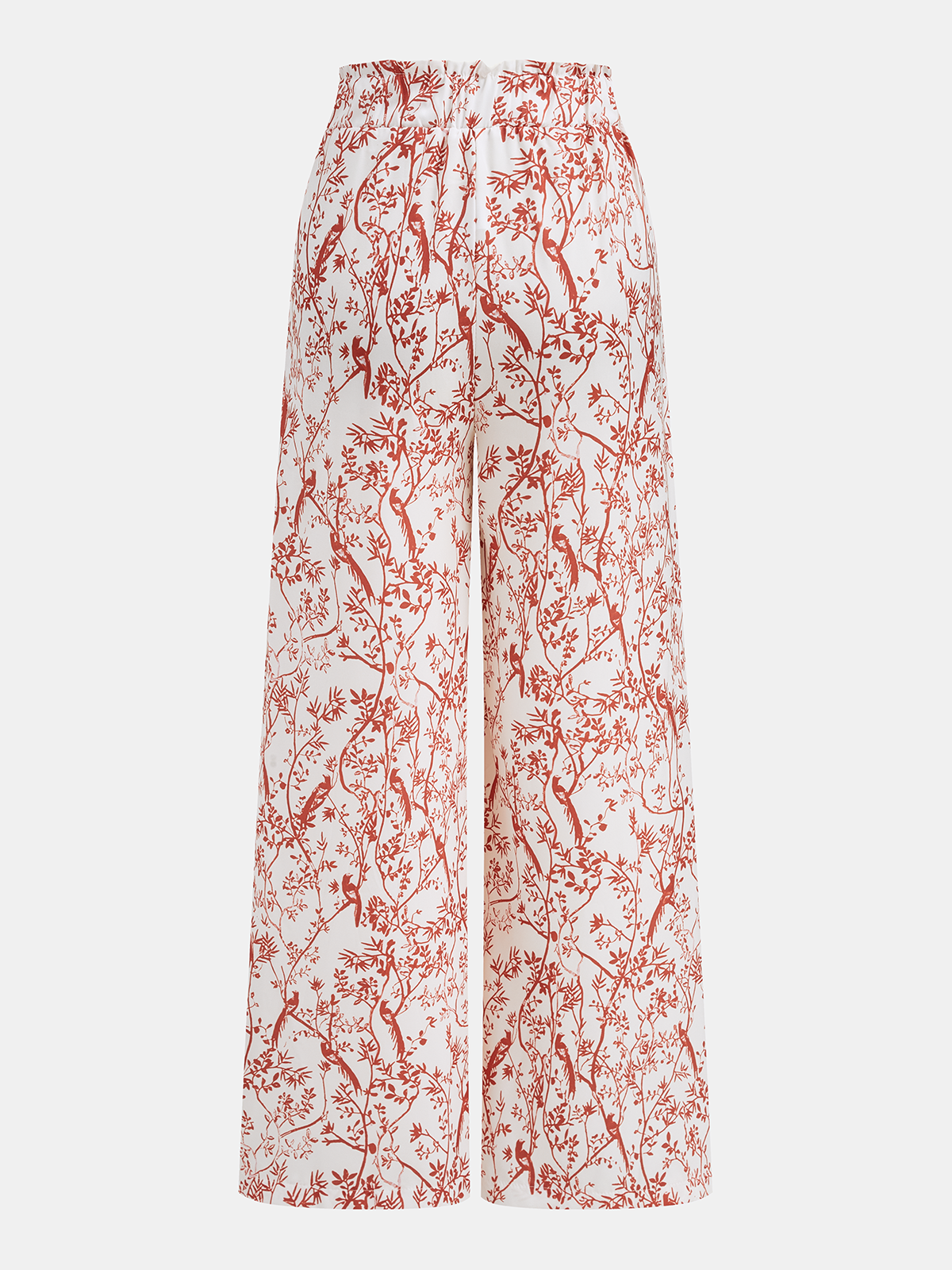 Cropped Top & Printed Wide Leg Pants