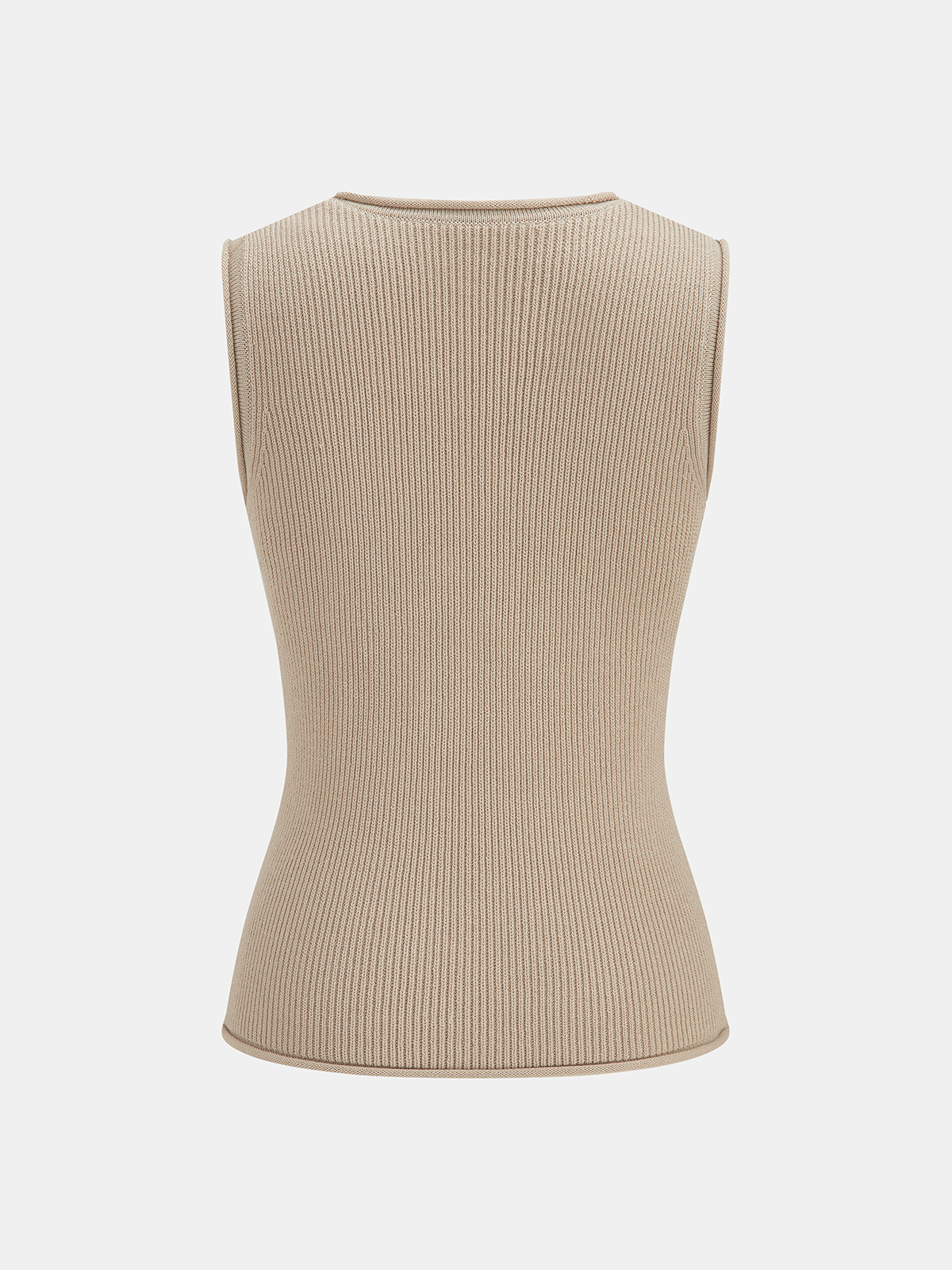 Metal Stud Embellished Knit Vest
