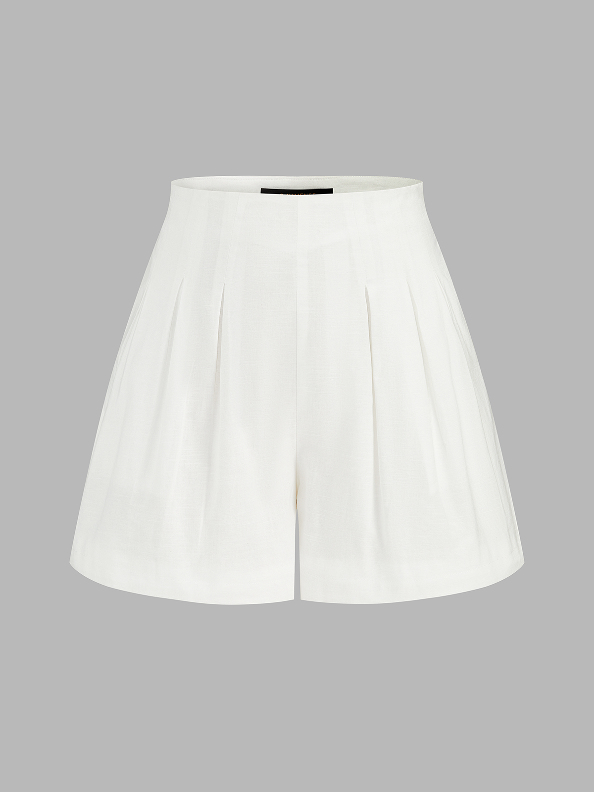 Cotton Linen Peplum Top & Pleated Shorts Set