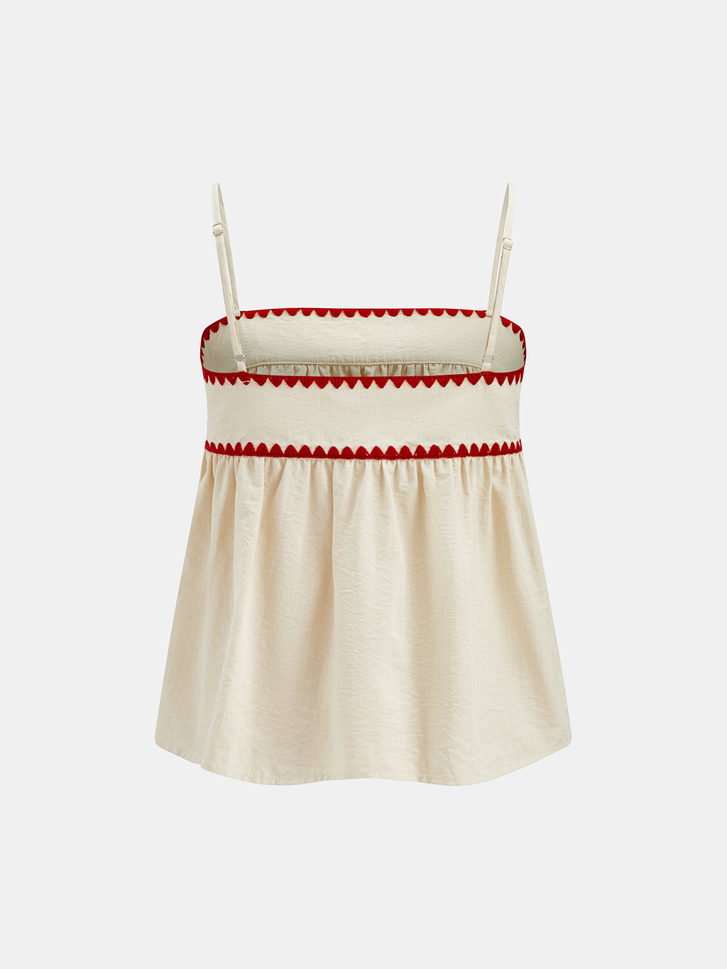 Cotton Blend Wave Edge Cami Top & Shorts Set