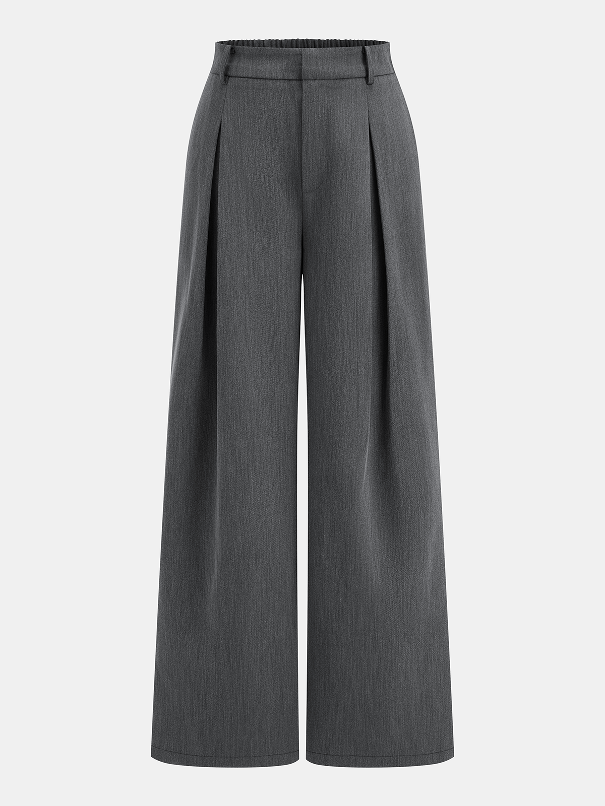Cap Sleeve Ruched Blouse & Pleated Pants Set