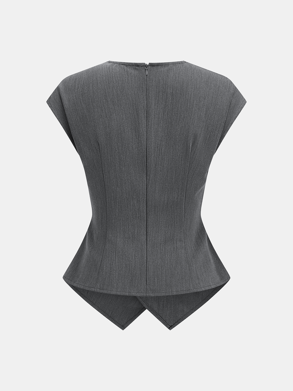 Cap Sleeve Ruched Blouse & Pleated Pants Set