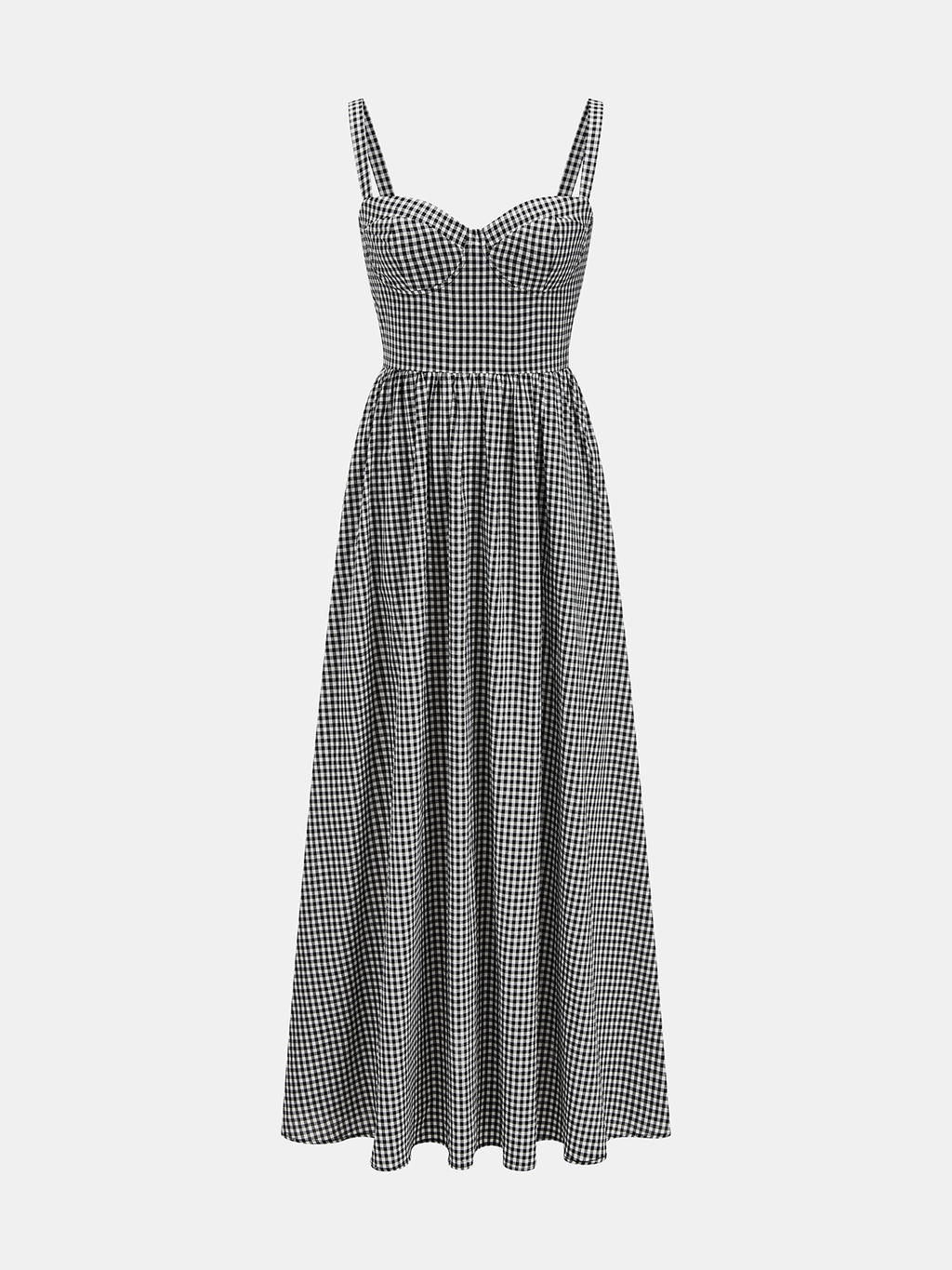 Gingham Cotton Cami Maxi Dress