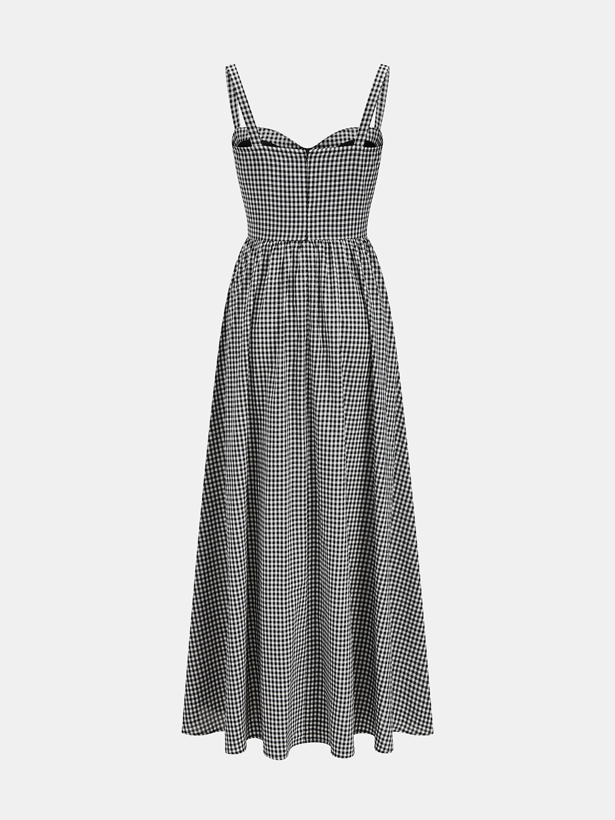 Gingham Cotton Cami Maxi Dress