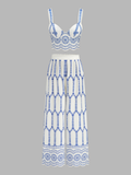 Printed Cami Top & Wide Leg Pants Set