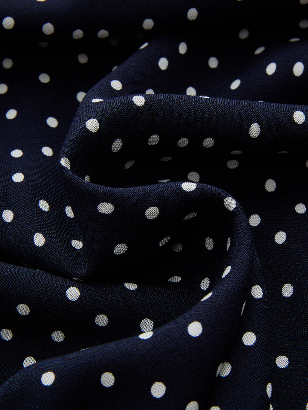 Polka Dot Lace-Trim Dress