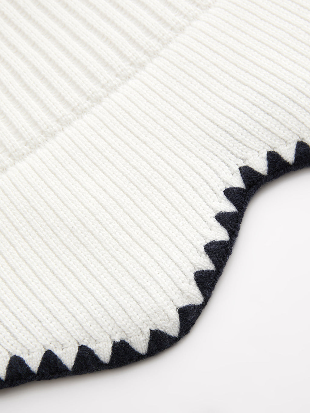 Polo Collar Contrast Trim Ribbed Knit Mini Dress