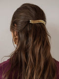 Minimalist Wave Metal Hair Barrette