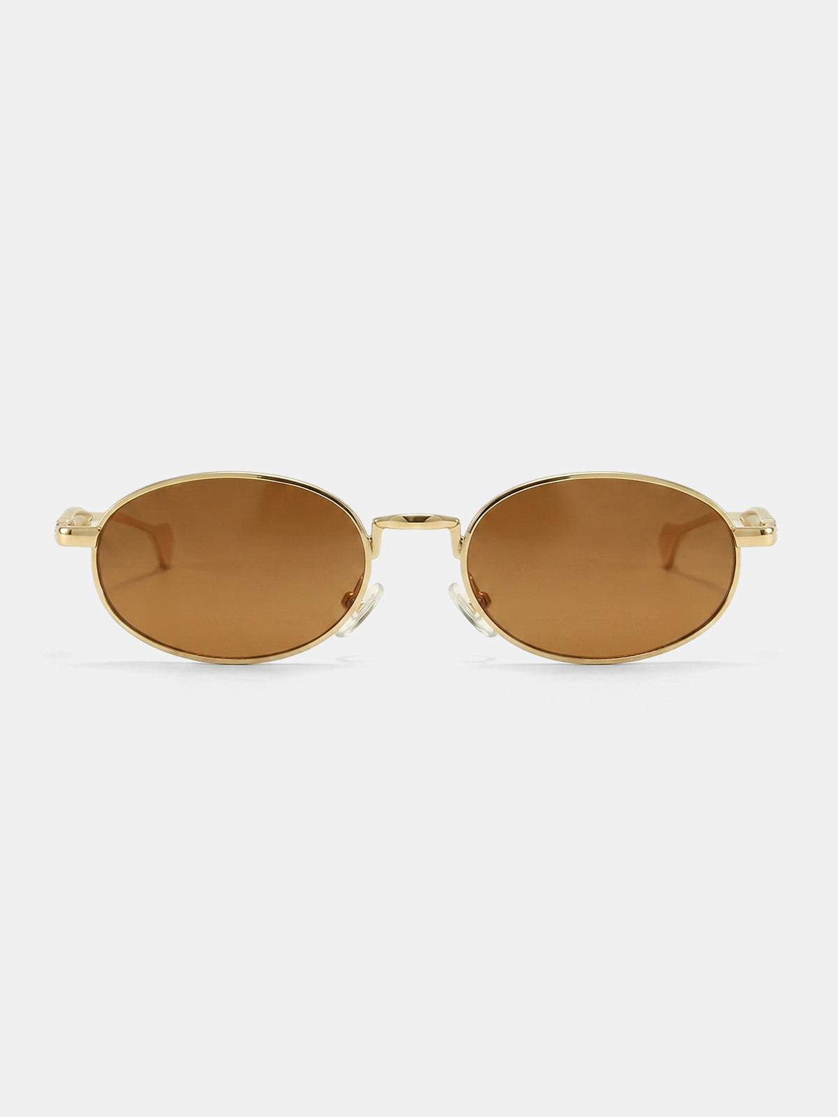 Retro Oval Metal Sunglasses