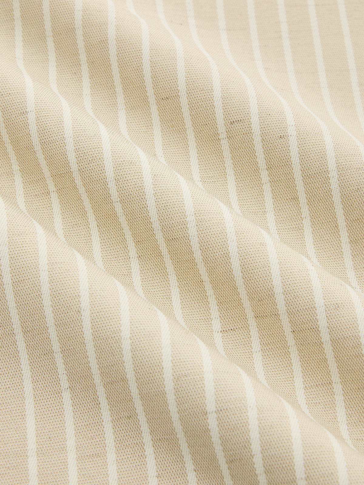Linen-Blend Striped Crop Top & Pants Set