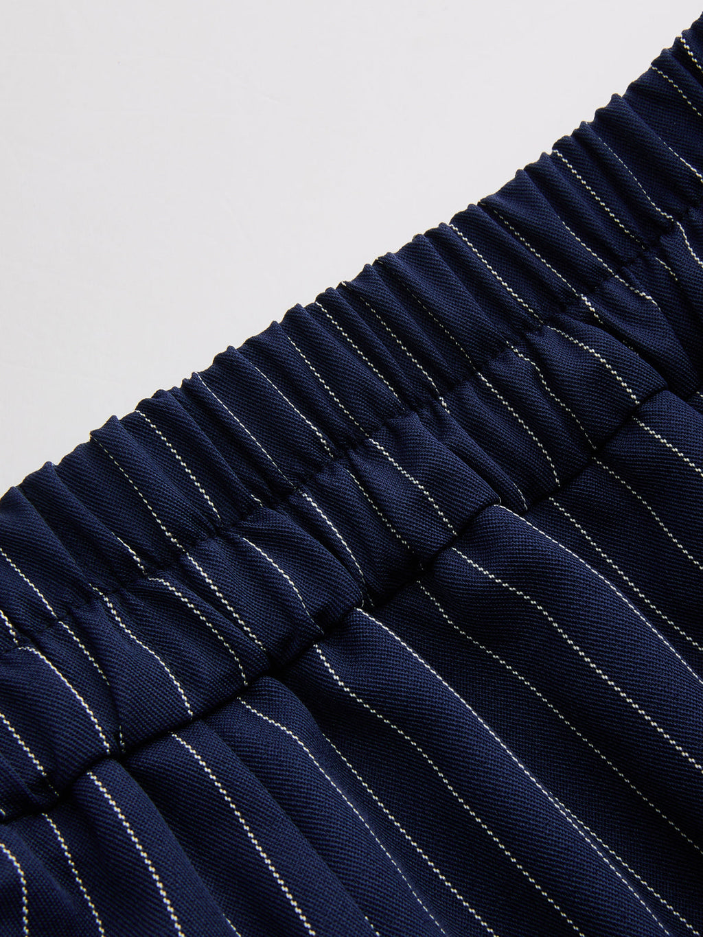 Asymmetric Pinstripe Top & Pleated Pants Set