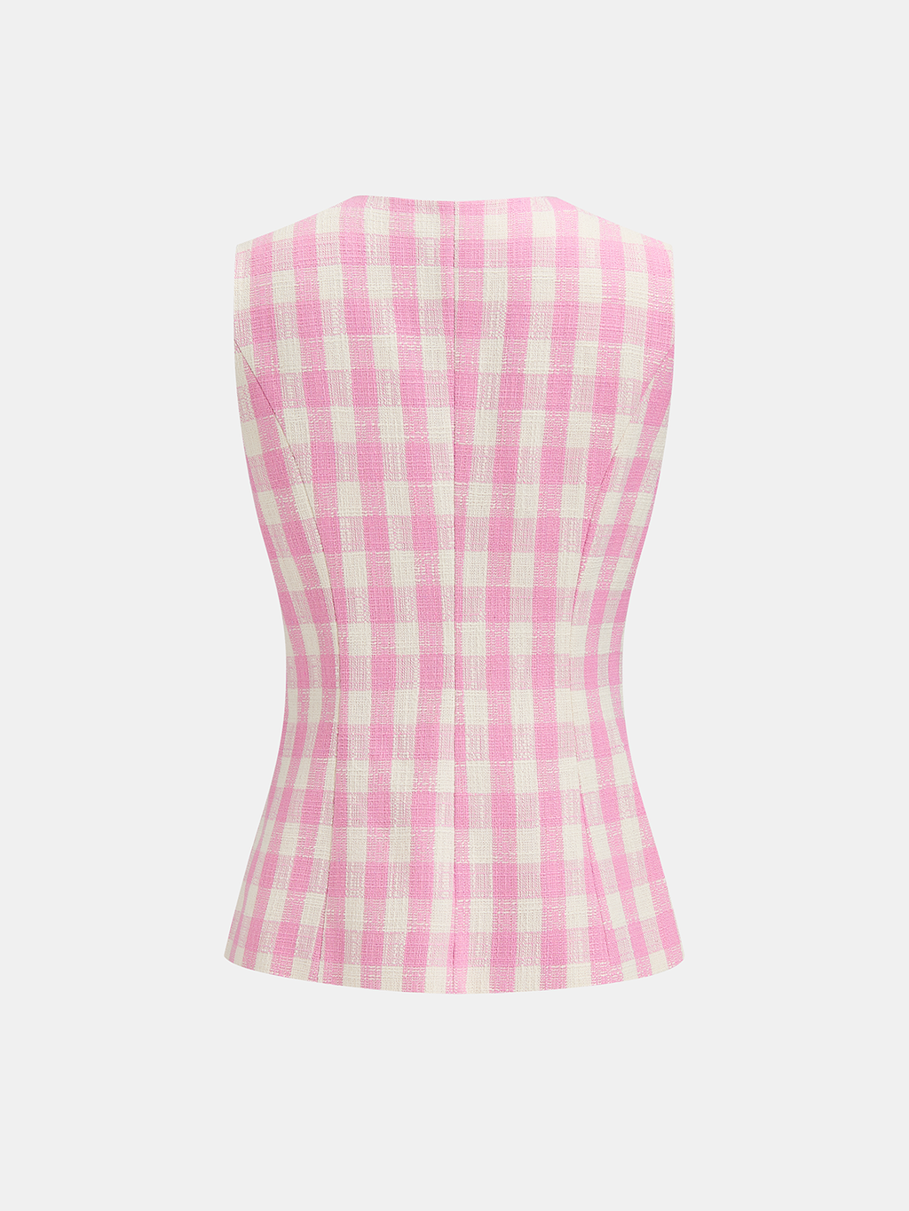 Gingham Sleeveless Vest & Shorts Set