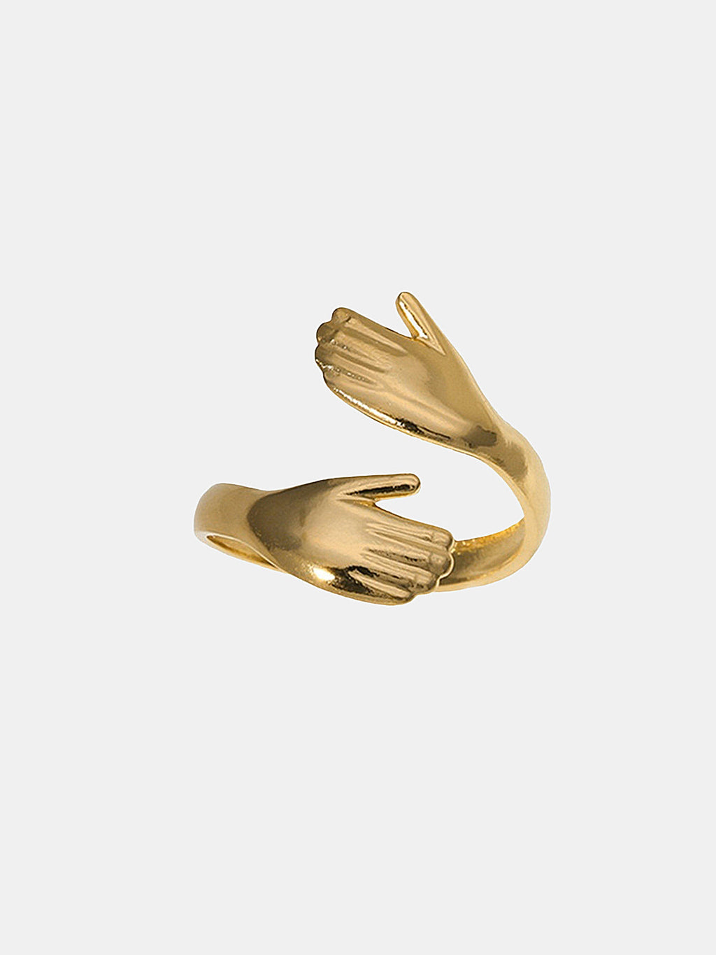 Hugging Hands Open Ring