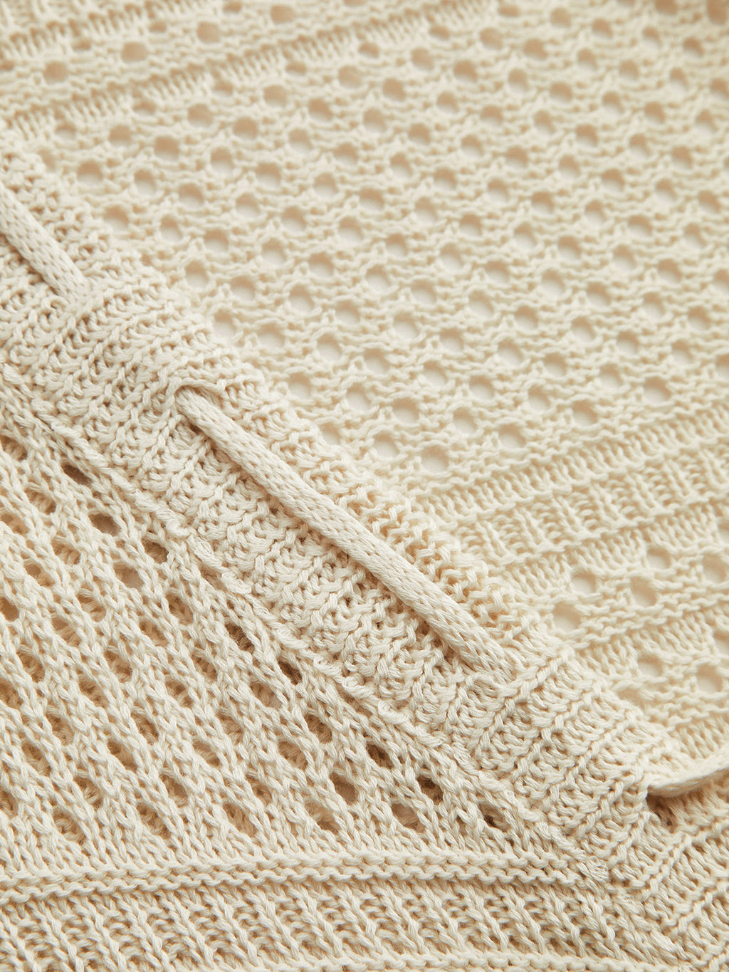 Crochet Knit Cardigan & Mini Skirt Set