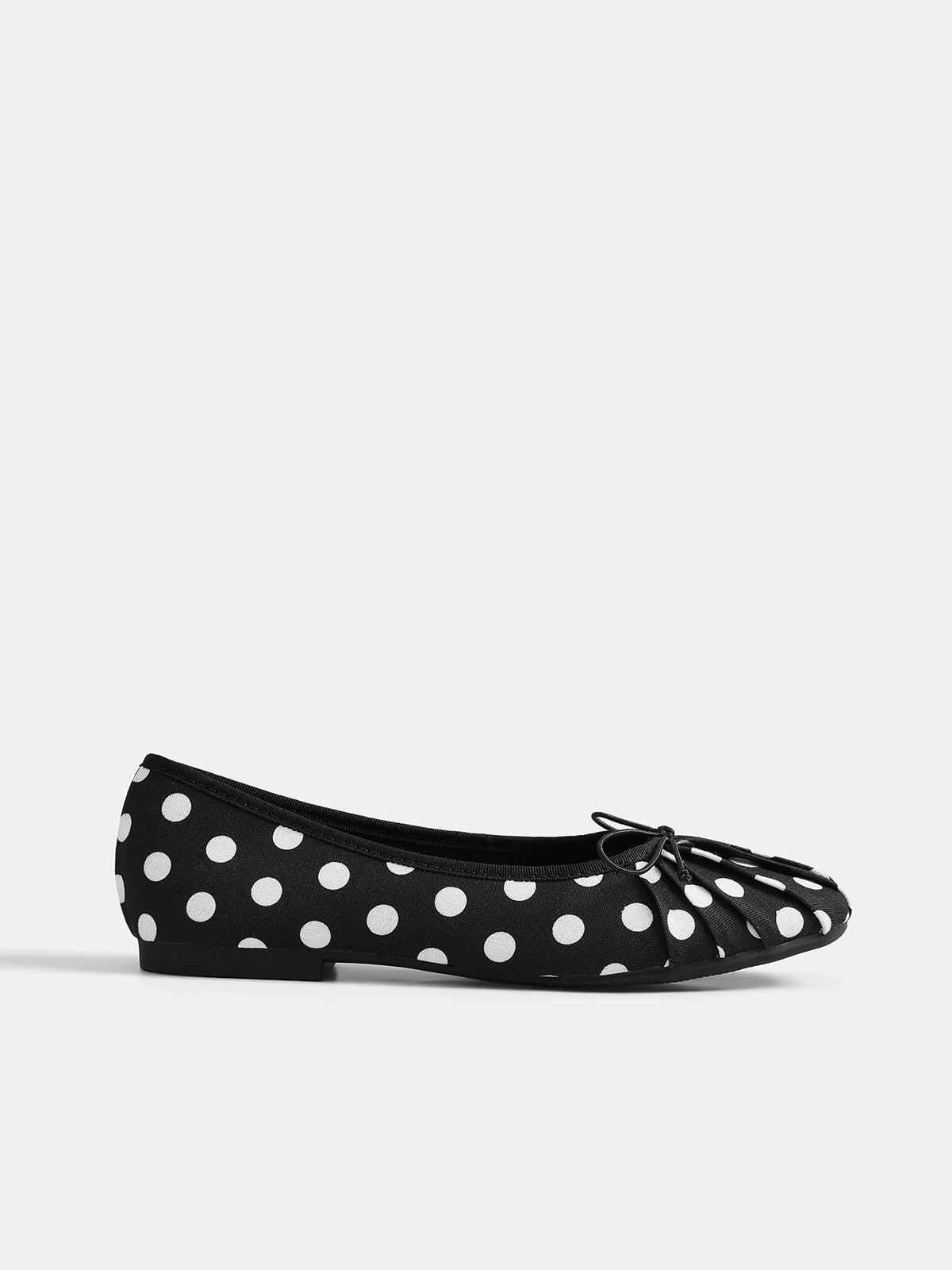 Polka Dot Bow Ballet Flats