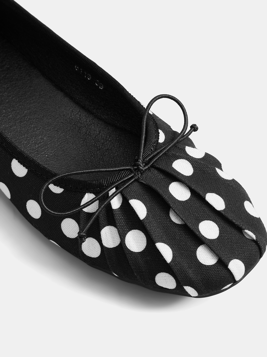 Polka Dot Bow Ballet Flats