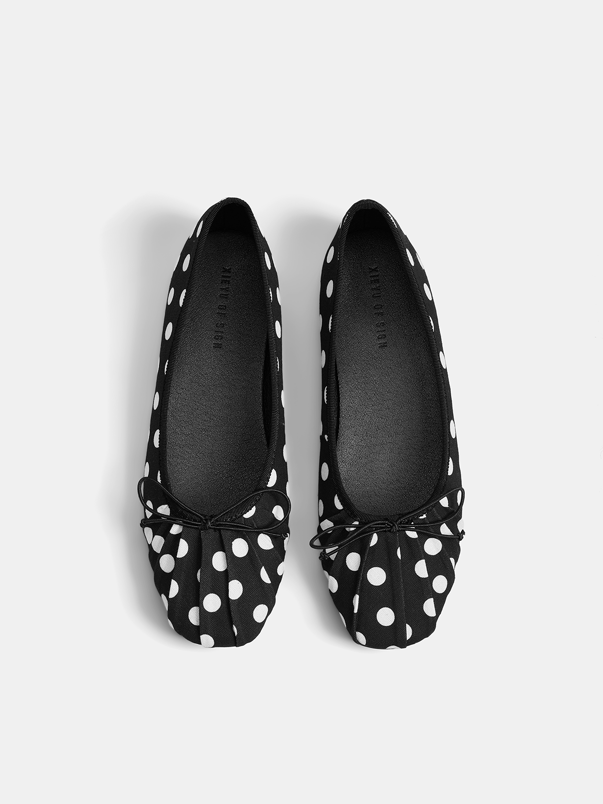 Polka Dot Bow Ballet Flats
