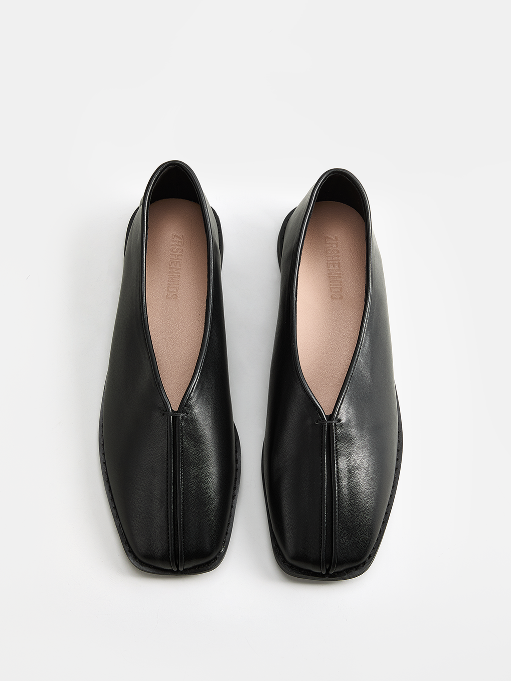 Square Toe Soft Leather Loafers