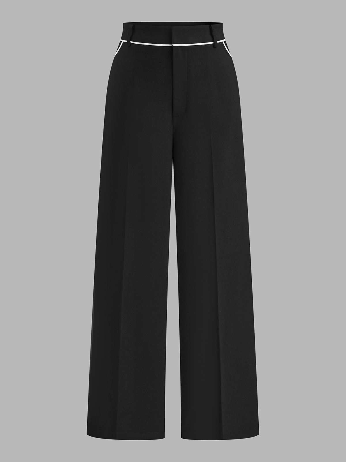 Contrast Piping Blazer Vest & Pants Set