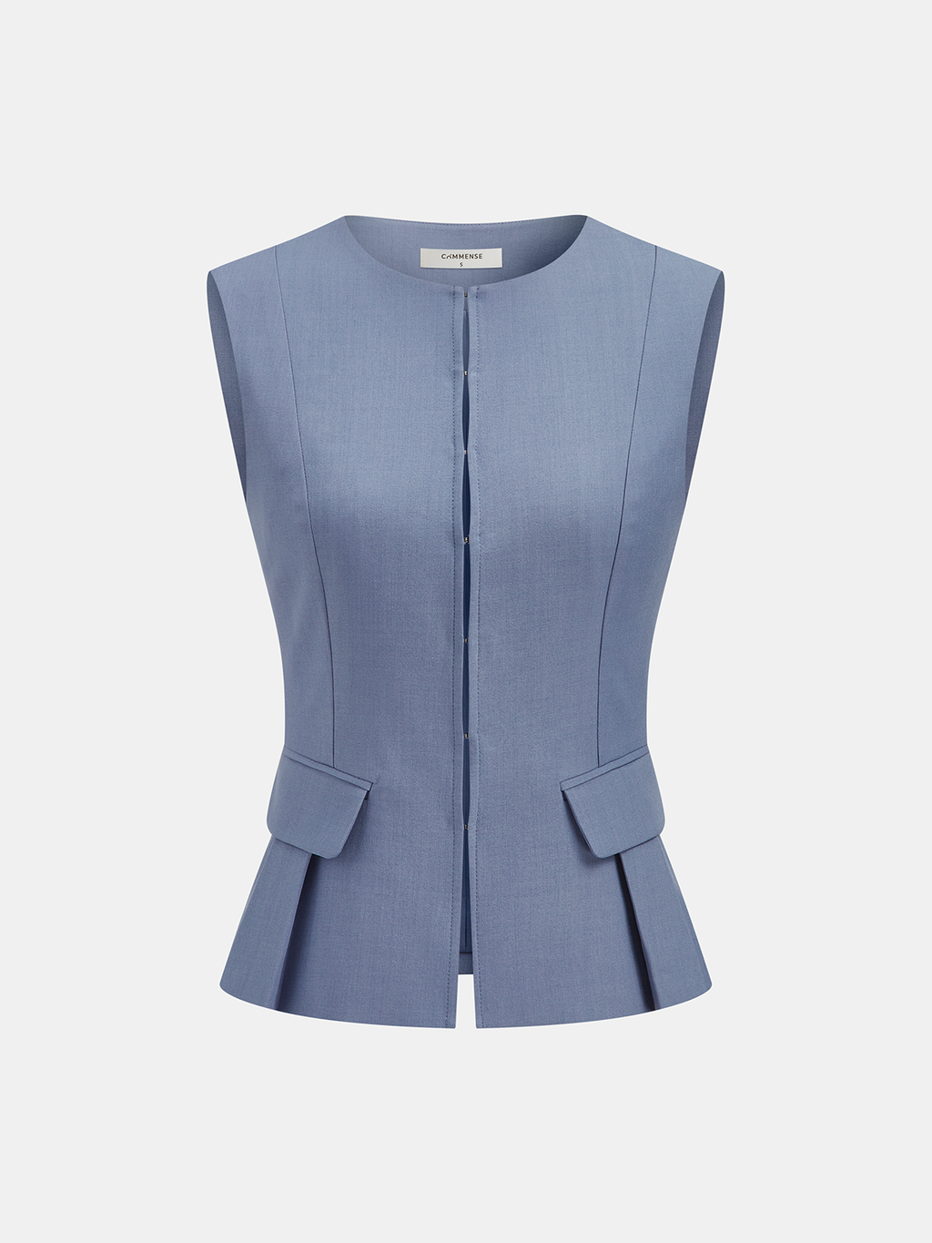 Sleeveless Vest & Wide-Leg Pants Set