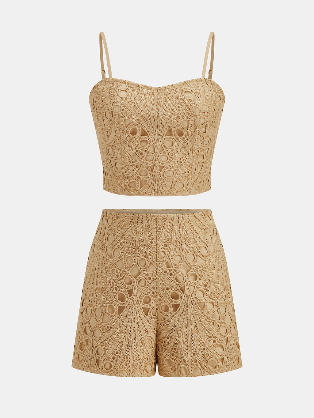 Guipure Lace Cami Top & Shorts Set